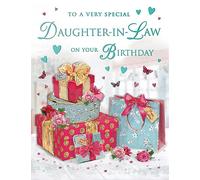 Regal Publishing Carte d'anniversaire traditionnelle pour belle-fille - 20,3 x 15,2 cm - Piccadilly Greetings
