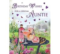 Regal Publishing Carte d'anniversaire traditionnelle pour tante - 20,3 x 15,2 cm - Piccadilly Greetings