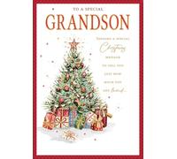 Regal Publishing Carte de Noël avec inscription « To a Special Grandson » Arbre traditionnel - 22,9 x 15,2 cm