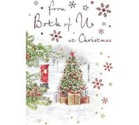 Regal Publishing Carte de Noël traditionnelle, « From Both Of Us », arbre - 22,9 x 15,2 cm - Piccadilly Greetings