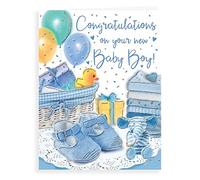 Regal Publishing Congratulations On Your New Baby Boy, Vert, 15 x 20 cm