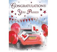 Regal Publishing Congratulations You Passed your Driving Test, Red Mini - 20,3 x 15,2 cm