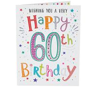 Regal Publishing Modern Milestone Carte d'anniversaire 60 ans - 20,3 x 15,2 cm, rouge, marron, noir, vert, blanc