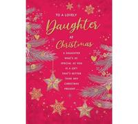 Regal Publishing Piccadilly Greetings Carte de Noël classique pour fille Motif branches 22,9 x 15,2 cm