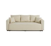 Regala - canapé 3 places - convertible avec coffre - en tissu - Beige
