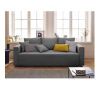 Regala - canapé 3 places - convertible avec coffre - en tissu - Gris