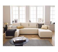 Regala - canapé panoramique - 7 places - convertible avec coffre - en tissu - Beige