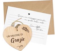 Regali Di Ringraziamento Per Persone Speciali. Biglietto Di Ringraziamento In Legno Regali I Compleanno Amico Uomo Donna Thank You Cards (Grazie)