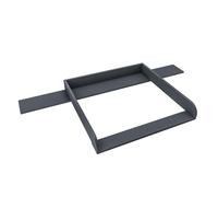 regalik Plan à Langer avec Plateau pour Hemnes d'IKEA, Extension pour Table à Langer pour Commode 50x160 cm, Amovible, Plan à Langer avec Façades Arrondies, Graphite