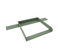regalik Plan à Langer avec Plateau pour Hemnes d'IKEA, Extension pour Table à Langer pour Commode 50x160 cm, Amovible, Plan à Langer avec Façades Arrondies, Vert