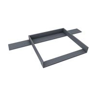 regalik Plan à Langer avec Plateau pour Hemnes d'IKEA, Extension pour Table à Langer pour Commode 50x160 cm, Amovible, Plan à Langer avec Façades Droites, Graphite