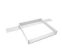 regalik Plan à Langer avec Plateau pour Hemnes d'IKEA, Extension pour Table à Langer pour Commode 50x160 cm, Amovible, Plan à Langer avec Façades Droites, Blanc