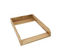 regalik Plan à Langer pour Hemnes d'IKEA, Extension pour Commode de 50 cm, Amovible, Plan à Langer avec Façades Arrondies, Chêne, 72 cm x 54 cm