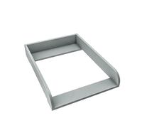 regalik Plan à Langer pour Hemnes d'IKEA, Extension pour Commode de 50 cm, Amovible, Plan à Langer avec Façades Arrondies, Gris Cendré, 72 cm x 54 cm