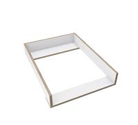 regalik Plan à Langer pour Kullen d'IKEA, Extension pour Commode de 40 cm, Amovible, Plan à Langer avec Façades Droites, Superwood Blanc, 72 cm x 54 cm