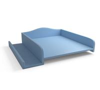 regalik Plan à Langer pour Lave-linge, amovible, Bleu Clair | Amovible, plan à langer, façades droites, 82 x 72 cm, montage facile, facile d'entretien
