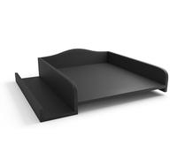 regalik Plan à langer pour machine à laver - Matelas à langer 60x70 cm - Panneau de bois laminé - Anthracite - 82x72x10 cm - Plan à langer sûr & peu encombrant