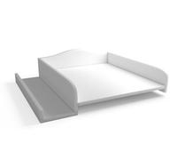 regalik Plan à langer pour machine à laver - Matelas à langer 60x70 cm - Panneau de bois laminé - Blanc - 82x72x10 cm - Plan à langer sûr & peu encombrant