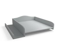 regalik Plan à langer pour machine à laver - Matelas à langer 60x70 cm - Panneau de bois laminé - Gris - 82x72x10 cm - Plan à langer sûr & peu encombrant