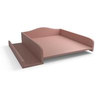 regalik Plan à langer pour machine à laver - Matelas à langer 60x70 cm - Panneau de bois laminé - Rose - 82x72x10 cm - Plan à langer sûr & peu encombrant