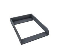 regalik Plan à Langer pour Malm d'IKEA, Extension pour Commode de 48 cm, Amovible, Plan à Langer avec Façades Arrondies, Graphite, 72 cm x 54 cm