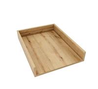 regalik Plan à Langer Universal, Extension pour Commode de Largeur Variable, Amovible, Plan à Langer avec Façades Droites, Chêne, 72 cm x 54 cm