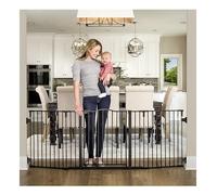 Regalo Deluxe Home Accents Barrière de sécurité à large étendue de 188 cm, comprend 4 supports muraux