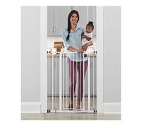 Regalo Easy Step Barrière pour bébé Extra Haute, kit Bonus, Comprend Un kit d'extension de 10,2 cm, Un kit de Montage par Pression, des ventouses murales et Un kit de Montage, Blanc