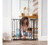 Regalo Easy Step Barrière pour bébé Extra Large de 97,5 cm, Marque primée, Comprend Un kit d'extension de 15,2 cm, 4 Kits de Montage à Pression, Noir, 4 Tasses murales et Un kit de Montage