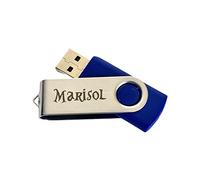 Regalo grabado 1 Clé USB 16 Go Métal Gravée avec Texte et Logo, 1 Pièce | Clé USB 16 Go en métal, gravure laser 2 faces texte ou logo, 7 couleurs au choix, format individuel de 1 pièce