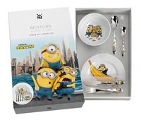 Regalo Grabado - Couverts pour enfants personnalisés avec vaisselle | Acier inoxydable 18/10 | Nom et date gravés | Passe au lave-vaisselle | (Minions)