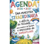 REGALO MAESTRA: Agenda Settimanale 2026 2027 Per Insegnante | Regali Maestre Fine Anno