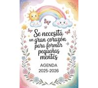 Regalo Maestra Infantil: Agenda Semana vista Profesora , fin de curso , Primaria , 12 meses