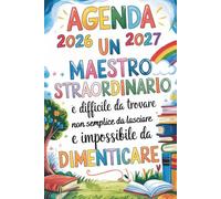 REGALO MAESTRO FINE ANNO: Agenda Settimanale 2026 2027 Per Insegnante | Regali Maestre
