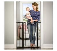Regalo Safety 91.4cm Extra Tall Arched Baby Gate for Doorways & Bottom of Stairs, Fits Openings 75-87cm (Extension Included), Pressure Mounted for Babies, Toddlers & Pets, Bronze