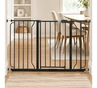 Regalo Safety Extra Wide Baby Gate for Doorways & Bottom of Stairs, Fits Openings 73.6-122cm (Extensions Included) Pressure Mounted for Babies, Toddlers & Pets, White