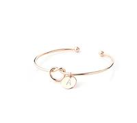 Regalos de propuesta de Dama de Honor, pulsera de Dama de Honor avec Nudo de Amor avec iniciales Regal