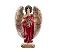 Regalos LLUNA Métatron Figurine Ange 60 cm Archange Mattatron Metator Tunique Rouge Image résine Socle