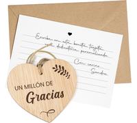 Regalos Para Dar Las Gracias A Personas Especiales. Tarjeta De Agradecimiento En Madera Regalos Es Cumpleaños Amiga Amigo Hombre Mujer Thank You Cards