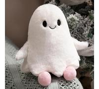 REGAPOG Peluches d'halloween, Peluches FantôMes Mignonnes, Décorations d'automne De 30 Cm, DéCorations De Canapé d'halloween (Blanc)