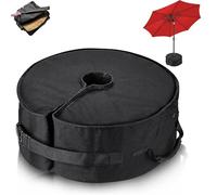 REGAPOG Pied Parasol Deporte,Remplissable,Pied De Parasol DéPorté,Poids De Parasol Pliable,Jusqu’à 42 Kg, Pliable & Compact - Compatible Balcon,Terrasse & Tous Parasols,Facile à Installer (Rond)