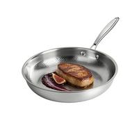 REGAPOG Poele A Crepe，Poele Inox，Poele Inox Induction,AntiadhéSive,Sauteuse MarteléE En Titane,Pour Cuisine, Omelette,CrêPe,Petit，DéJeuner,œUfs,Poisson,Steak，PoêLe à Frire RéSistante Aux Rayures. (A)