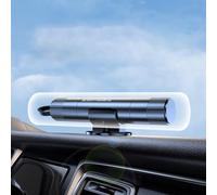 REGAPOG Safe Pro X Voiture - Safe Pro X pour Voiture - Coupe Ceinture Brise vitre 2 en 1, Outil de Secours d’Urgence Compact pour Voiture, Accessoire de Sécurité Automobile Essentiel (Argent)
