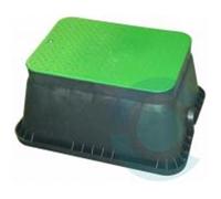 REGARD À VANNE JUMBO - RECTANGULAIRE - REGARD A VANNE RECTANGLE 12"" P./ 3 électrovannes Ht.300 mm - Base 380x510mm / Couvercle 270x