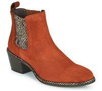 Regard Bottines NOISY V3 VELOURS TUILE in Rouge 37