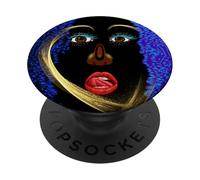 Regard de cœur doré intuitif PopSockets PopGrip Adhésif