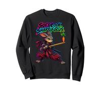 Regard Doux Concentration Nette Samurai Lapin Guerrier Sweatshirt
