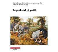 Regard et droit public - Sarah Addam - Mare & Martin - broché - Etude