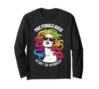 Regard féminin Medusa Lesbian Pride Gay LGBT LGBTQ Rainbow Manche Longue