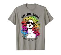 Regard féminin Medusa Lesbian Pride Gay LGBT LGBTQ Rainbow T-Shirt